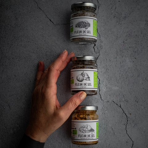 Trio de fleurs de sel aromatisées