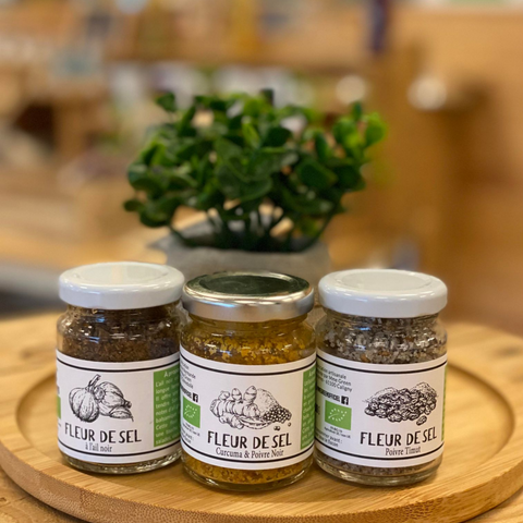 Trio de fleurs de sel aromatisées