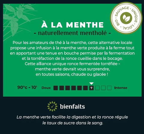 saveur alternathé infusion menthe