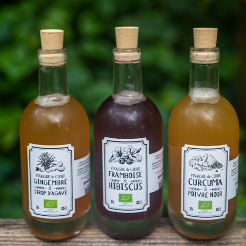 Trio de vinaigres de cidre au choix