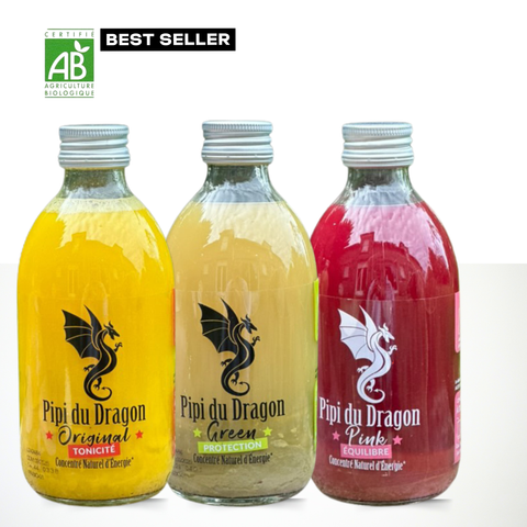 Trio Pipi du Dragon - Original Pink & Green