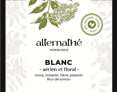 Tisane Alternathé blanc - ronce, noisetier, frêne, pissenlit et fleurs de sureau